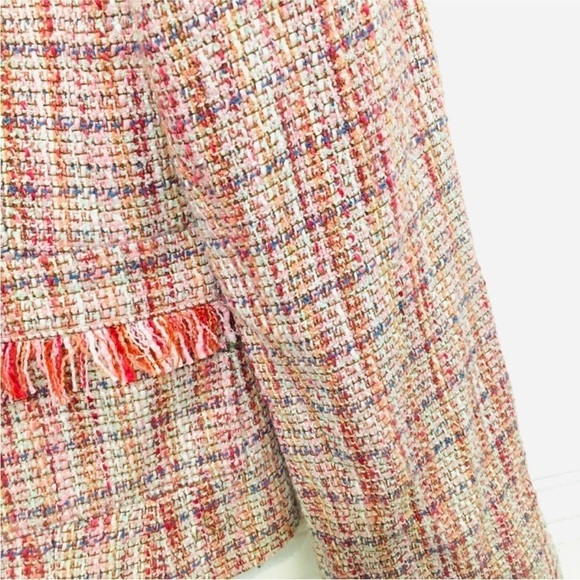 Reitmans pink tweed blazer size 5 NWT - Picture 5 of 7